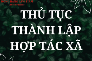 Hướng dẫn thủ tục thành lập hợp tác xã