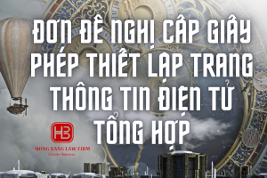 Mẫu đơn đề nghị cấp giấy phép thiết lập trang thông tin điện tử tổng hợp