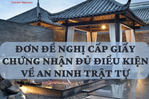 Đơn đề nghị cấp giấy chứng nhận đủ điều kiện về an ninh trật tự