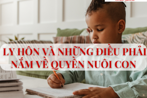 Những điều phải nắm về luật ly hôn quyền nuôi con