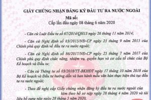 Trình tự, thủ tục chấm dứt hiệu lực Giấy chứng nhận đăng ký đầu tư ra nước ngoài