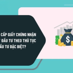 THỦ TỤC CẤP GIẤY CHỨNG NHẬN ĐĂNG KÝ ĐẦU TƯ THEO THỦ TỤC ĐẦU TƯ ĐẶC BIỆT